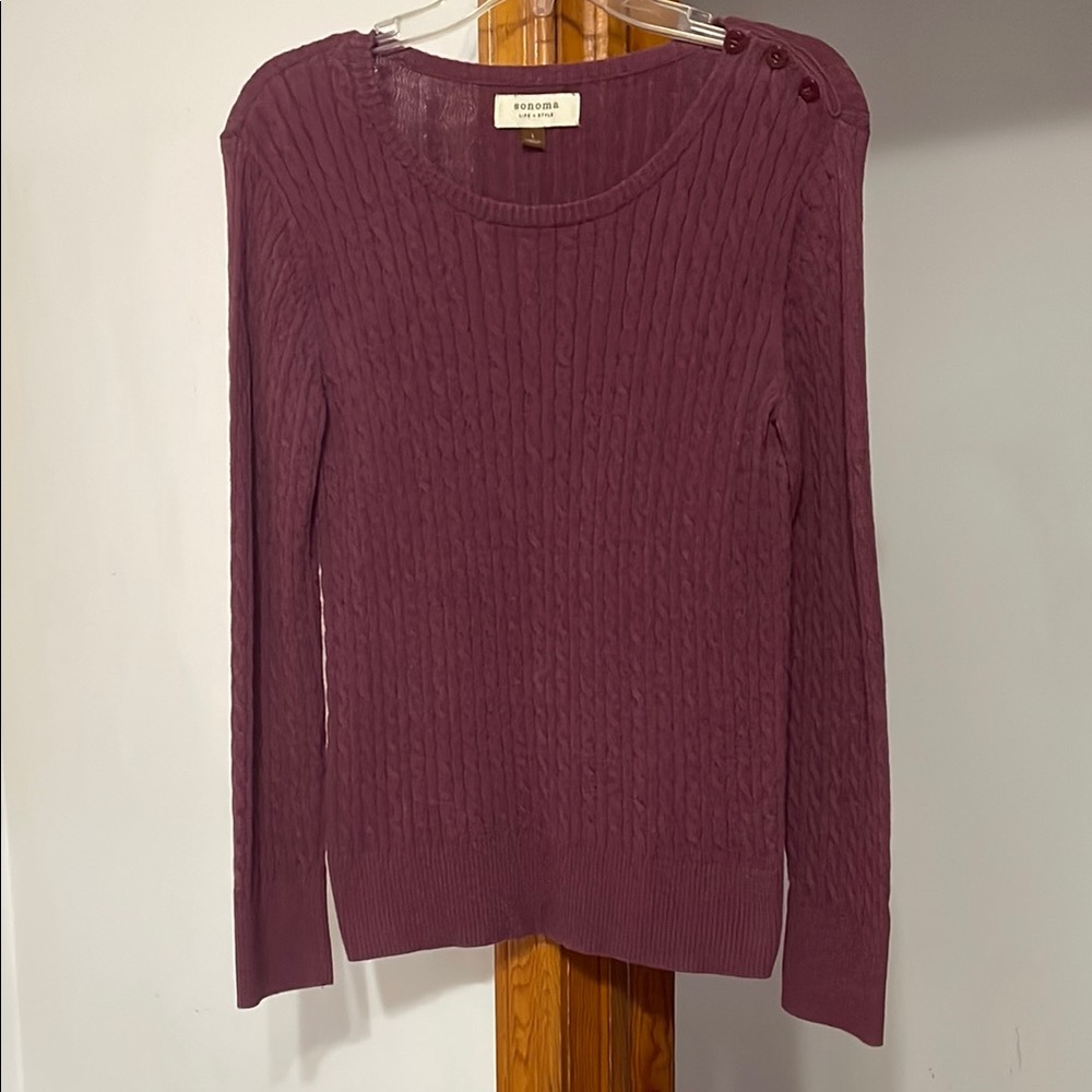SONOMA CABLE KNIT SWEATER